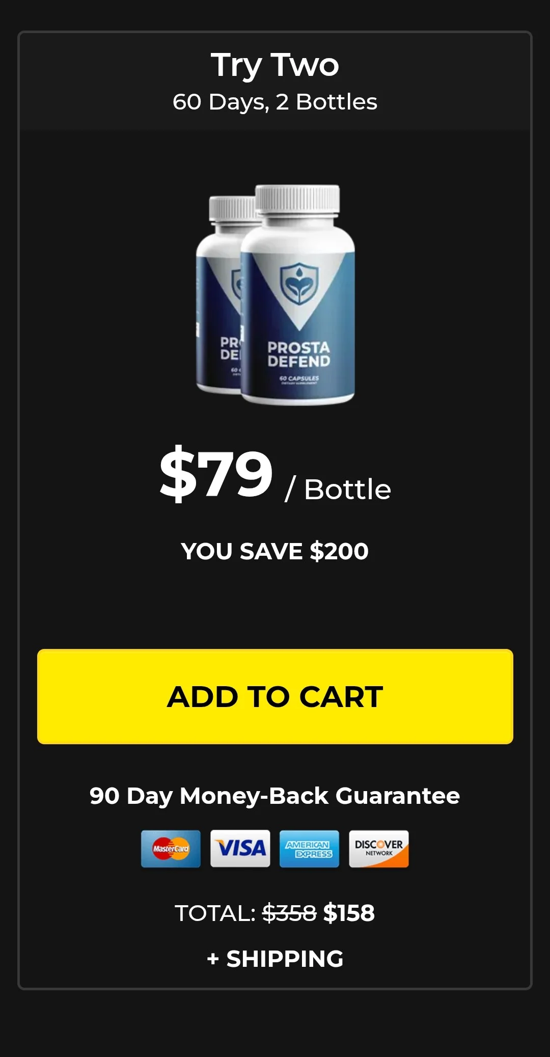 Prosta Defend™ 2 bottles pricing